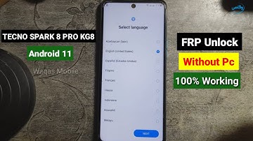 Tecno Spark 8 Pro FRP Lock Unlock Tecno KG8 Google Account Bypass Without Pc 100% by Waqas Mobile