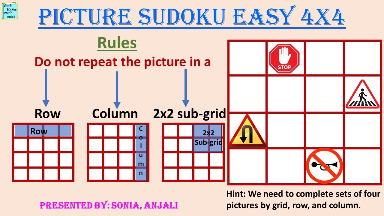 Sudoku 4x4, no hints, easy