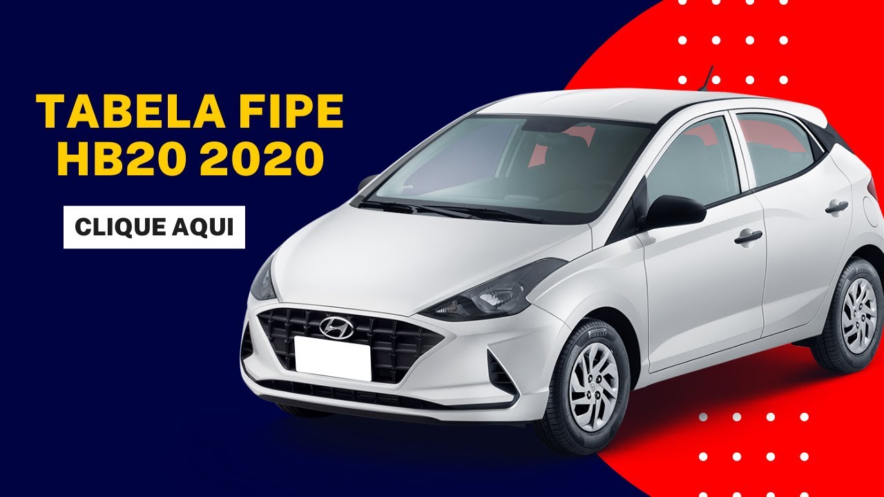 Preço Tabela Fipe Hyundai HB20 2020: Vale a pena? - YouTube