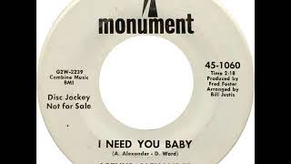 Arthur Alexander - I Need You Baby