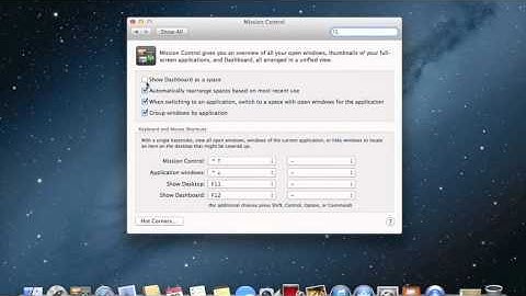 Disable Dashboard in Mac OS X 10.7 and 10.8
