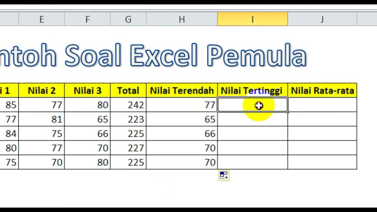 Soal Tes Kerja Excel Untuk Admin Xls