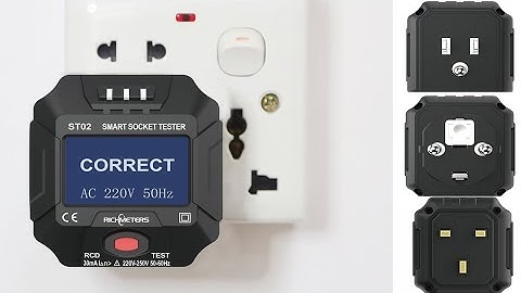 Digital Sockets Tester RCD GFCI Electric Grounding UK EU US