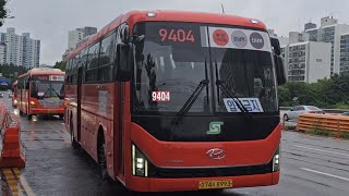 (서울특별시/광역) 현대자동차 유니버스 엘레강스 F/L CNG 풀딩 전중문형 2023년6월식 8993호 9404번 남성버스 영상 2023년 7월 23일 1080P-4K'60FPS.