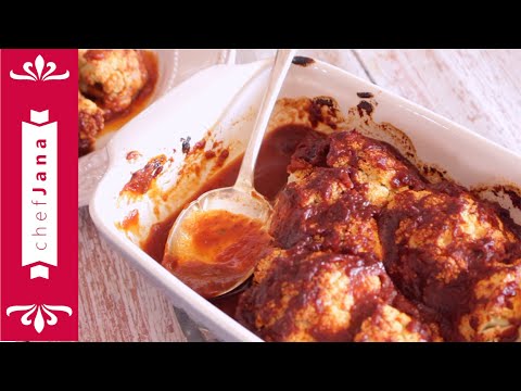 super-easy-cauliflower-with-homemade-plant-based-barbecue-sauce⎜sugar-free⎜oil-free