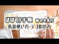 【ほぼ日手帳 weeks】私の使い方 デコの仕方紹介