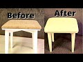 How To Upholster A Stool Seat In Vinyl