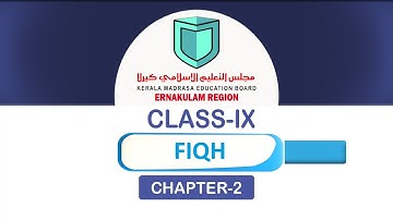 CLASS- IX FIQH CHAPTER-2