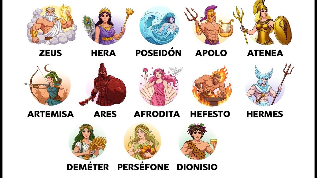 ¡Todos los Dioses Griegos Explicados en 8 Minutos!