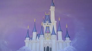 CASTLE MURAL PERFECT FOR A BABY GIRL&#39;S NURSERY: Plus how to paint clouds with a sponge!