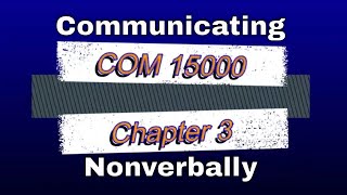 Chapter 3 - Communicating Nonverbally