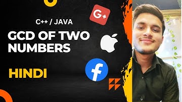 #GCD of two numbers in Hindi | #java #c++ | HCF in Hindi