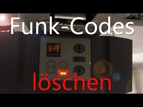 FUNK CODES LÖSCHEN - Hörmann Garage Antrieb