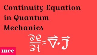 Prove Continuity Equation in Quantum Mechanics