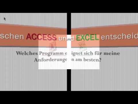 Video: Unterschied Zwischen Datenbank Und Tabellenkalkulation