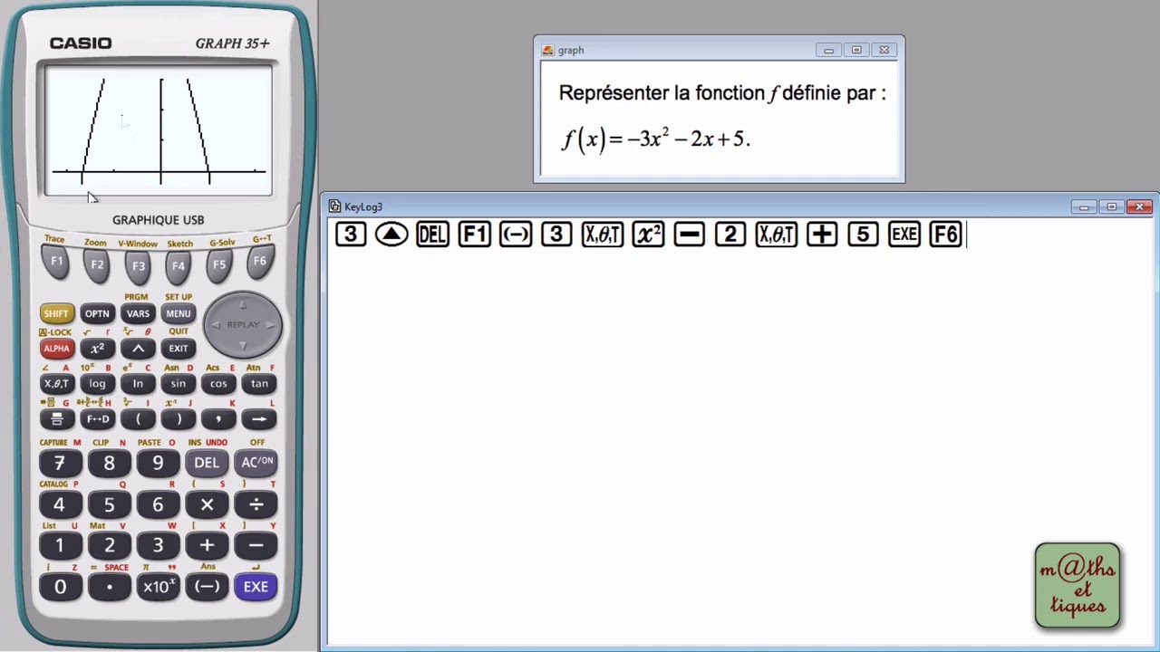 Comment Faire La Courbe D'une Fonction Sur Une Calculatrice Casio