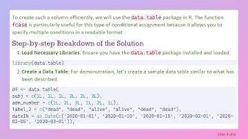 How to Create a New Column in a DataFrame Based on Conditional Logic using R