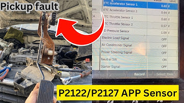 P2122 / P2127 App sensor 1/2 circuit pickup fault nissan sunny