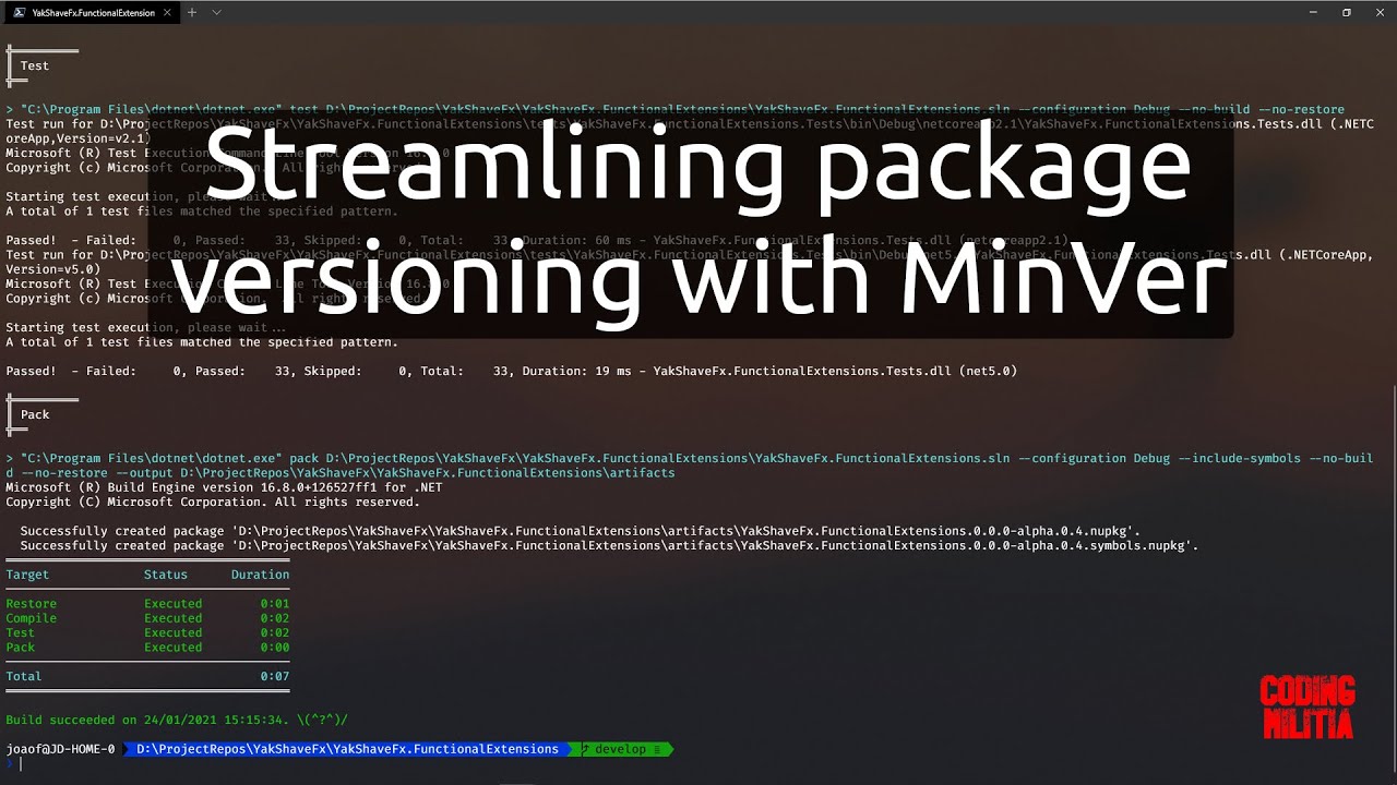 Streamlining package versioning with MinVer
