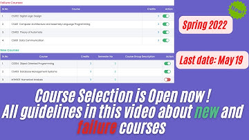 VU Course Selection 2022 | VU Course Selection spring 2022  | VU Course Selection Complete guide |
