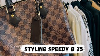 HOW TO STYLE LOUIS VUITTON SPEEDY B 25 👜 sharing 9 looks