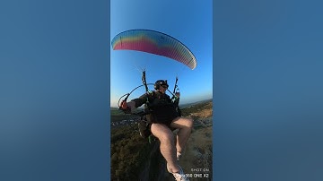 atom 80 paramotor over a quarry UK sept 2021