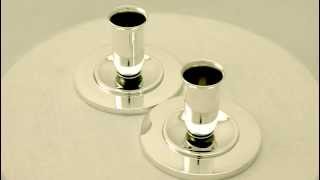 Danish Sterling Silver Candlesticks by Georg Jensen - Art Deco - Vintage - AC Silver (W8241)