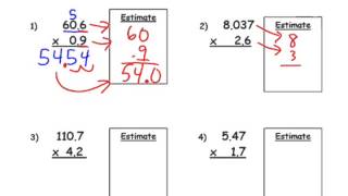 Multiplying Decimals by Decimals