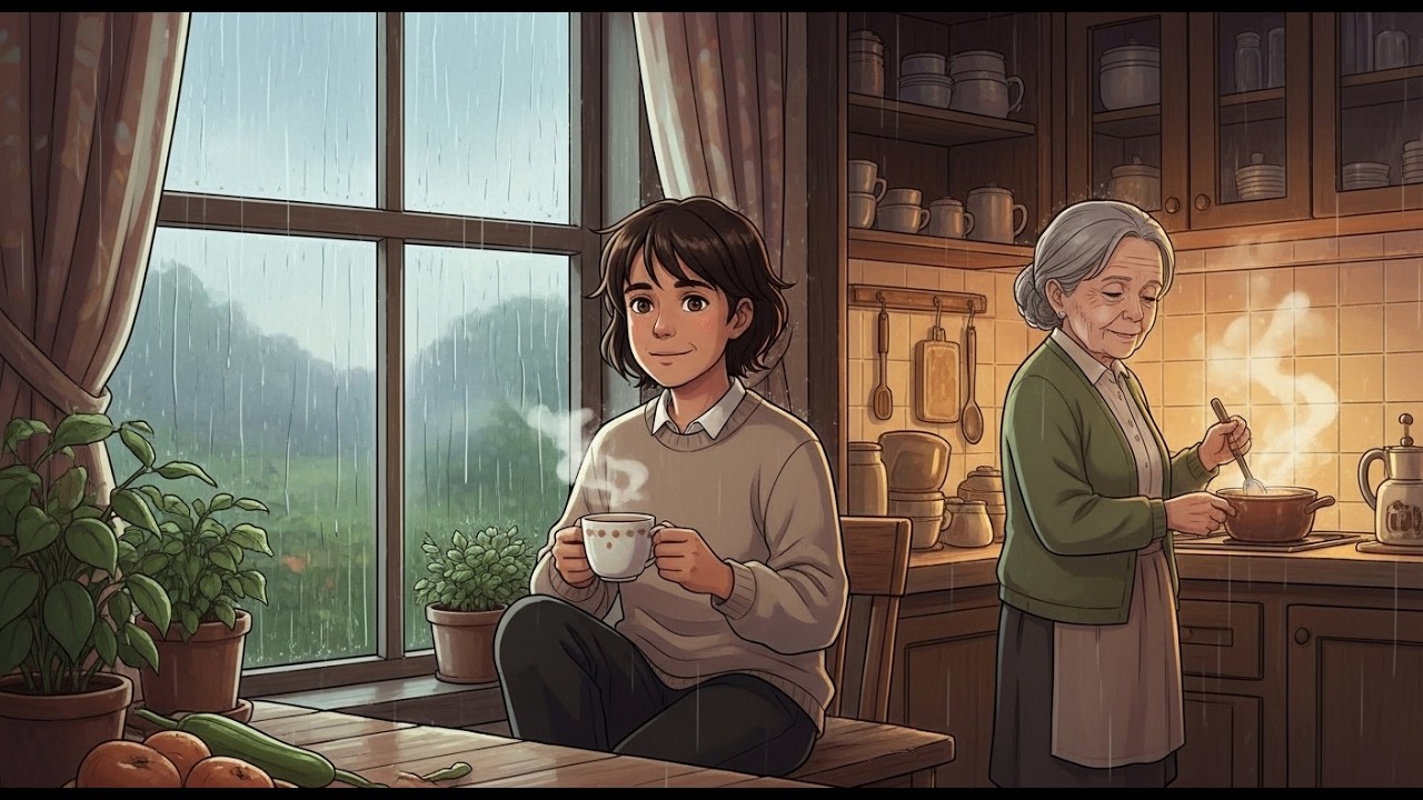 Grandmother’s Rainy Day 🌧 Cozy Soup & Slow Living ASMR