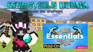 El ADDON mas  ROTO de MINECRAFT// ESSENTIALS//complementos para minecraft bedrock