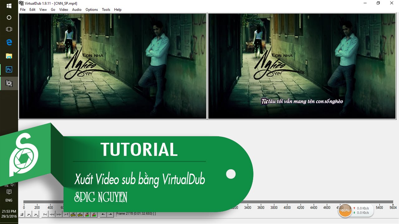 Hướng dẫn xuất video sub trong Aegisub bằng phần mềm VirtualDub [ Spig Production ]