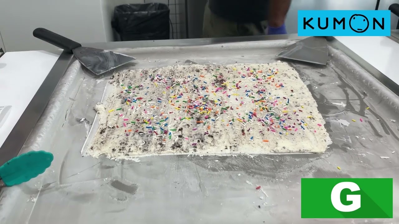 scoop n roll rolled ice cream vanilla oreo YouTube