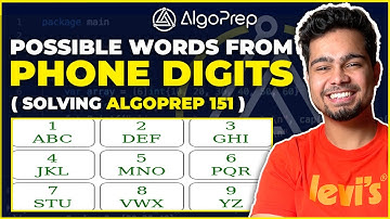 GFG Possible Words from Phone Digits  | Solving AlgoPrep 151 | Nishant Chahar