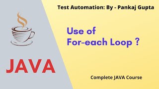 14 What is For-each loop  Why for-each loop  Basic Java 