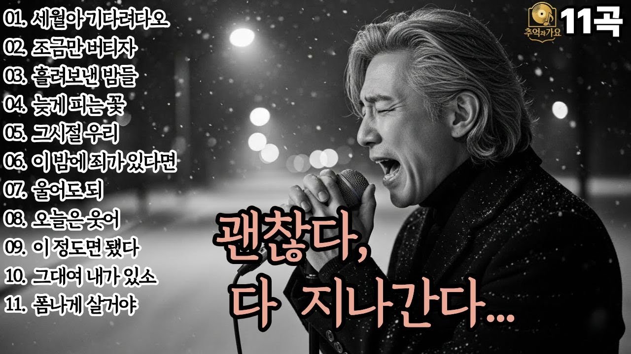 🌙조용히 닿는 위로🌙괜찮다, 다 지나간다...|중년감성11곡|