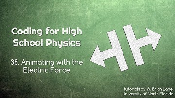 Coding for High School Physics 38 Animating with the Electric Force