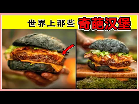 【脑洞大开】盘点世界上那些奇葩的汉堡！2020 (苍蝇汉堡？)