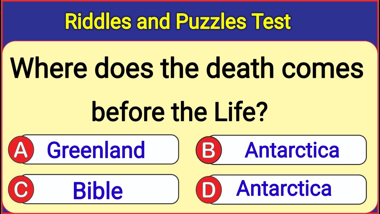Only Genius Can Answer These Tricky Riddles and Puzzles #challenge # ...