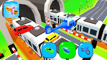 SHAPE SHIFTING🏃‍♂️🚗🚲🚦All Levels Gameplay Walkthrough Android,ios max SHJ7HG