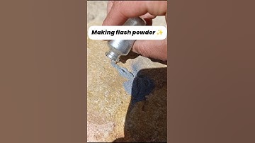 The exact method of making flash powder✨ #experiment #fireworks
