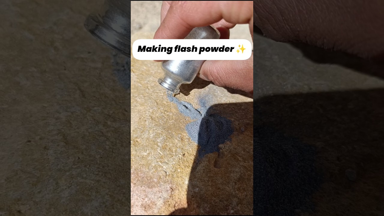 The exact method of making flash powder✨ #experiment #fireworks