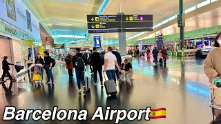 Arrival and Departure At Barcelona Airport, Spain🇪🇸|| Walking Tour 2022