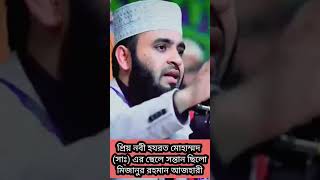 প্রিয় নবী হযরত মোহাম্মদ (সাঃ) এর ছেলে সন্তান ছিলো যা বললেন মিজানুর রহমান আজহারী short