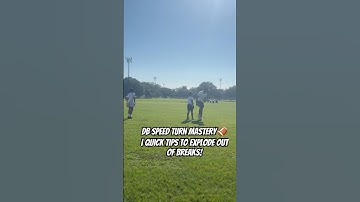 DB Speed Turn Mastery 🏈 | Quick Tips to Explode Out of Breaks!”