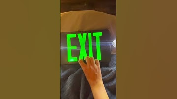 Testing my generic exit sign combo! #shorts