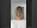 EASY 60 Second Braided Bun! #shortsviral #shortvideo #hairshorts Medium &amp; Long Hairstyle