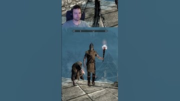 How many shouts to anger the guards in Skyrim #shorts #skyrim #tes