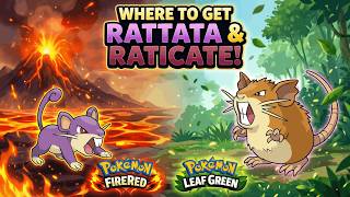 Where To Get Rattata & Raticate In Pokemon Fire Red & Leaf Green