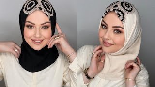 Bayram Için Kolay Şal Bağlama Modelleri لفات حجاب العيد Hijab Tutorial For Eid