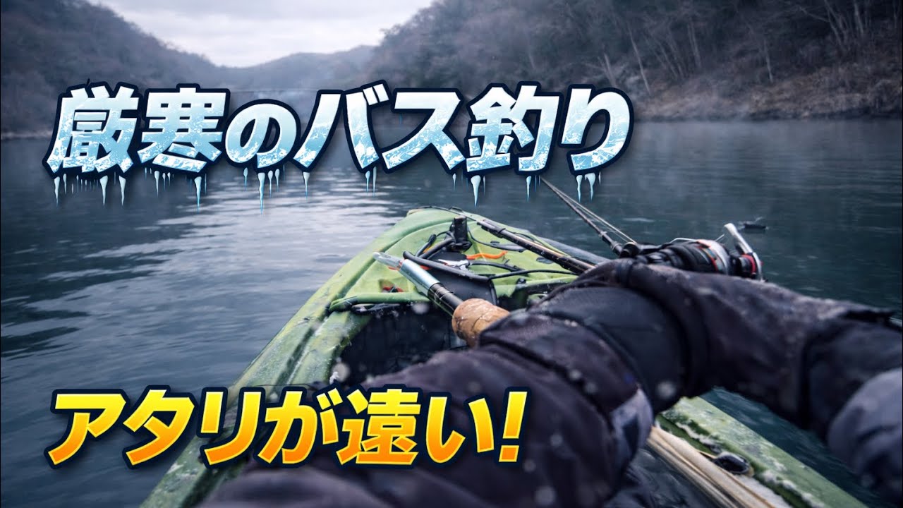 【カヤックバスフィッシング】　真冬にトップは非常識？リザーバーで答え合わせ【厳選5ルアー】